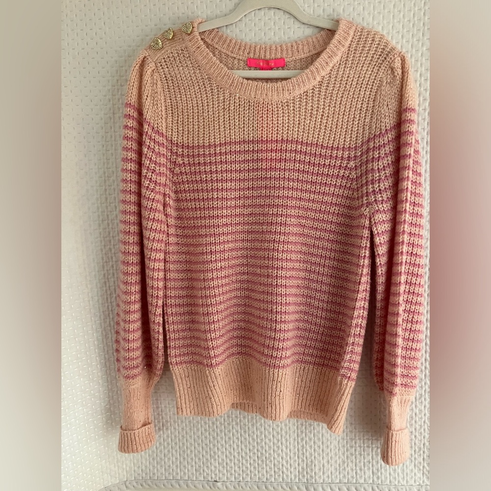 Never Worn Lilly Pulitzer Pink Sparkle Finney Sweater